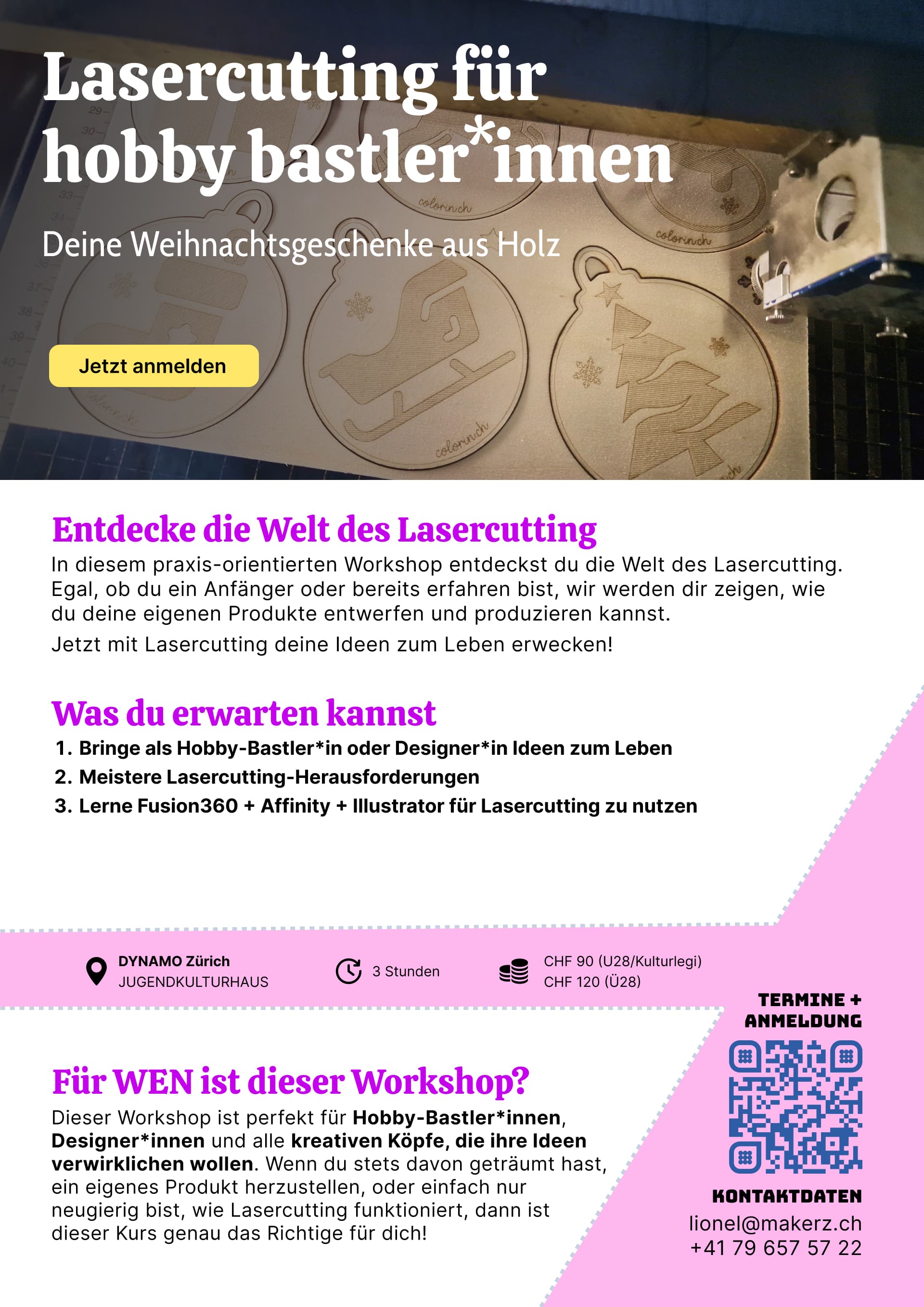 LASERCUTTING - Deine Weihnachtsgeschenke aus Holz 