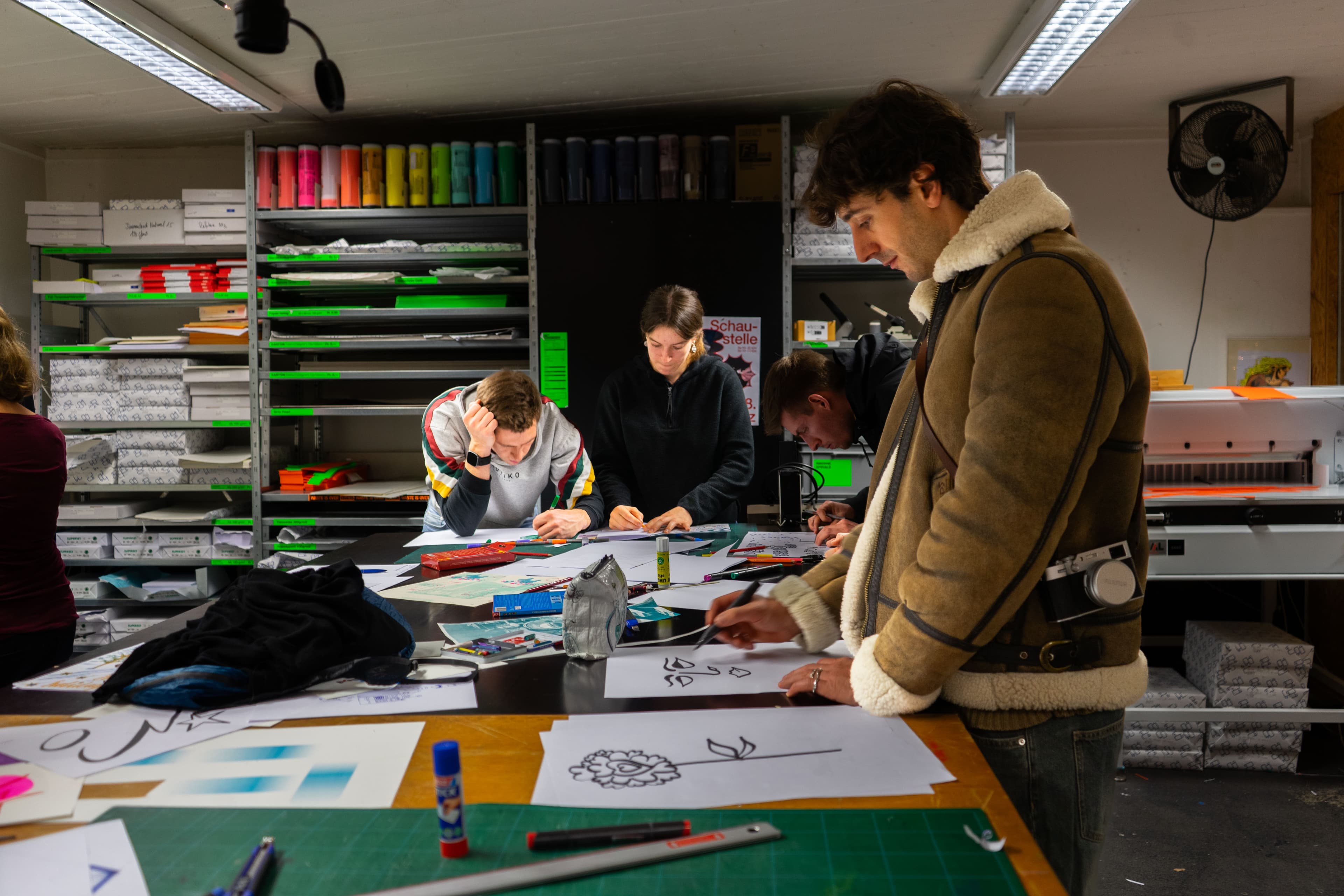 Walk-in-Workshop: Risographie Weihnachtskarten machen 