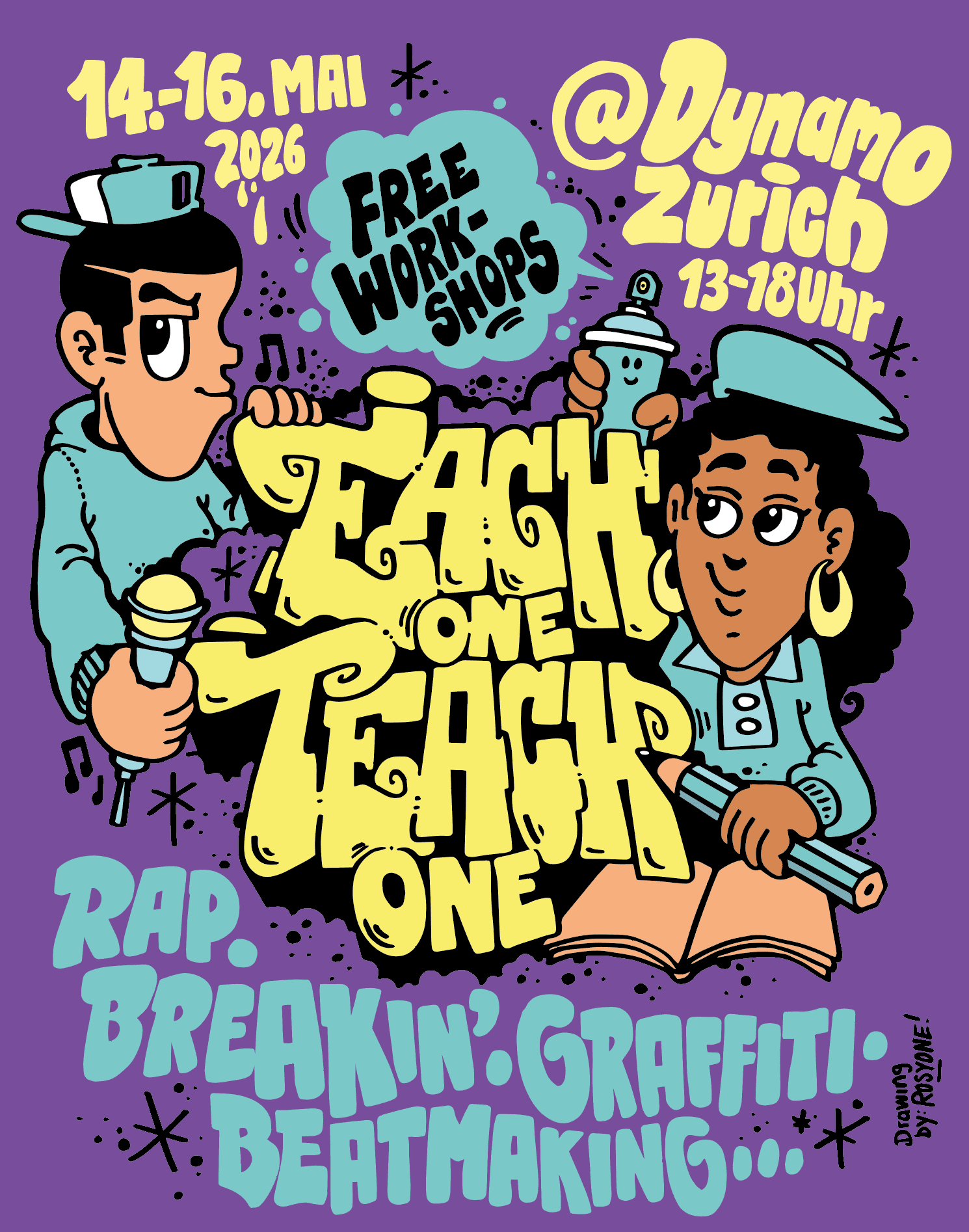 each one teach one - gratis workshops