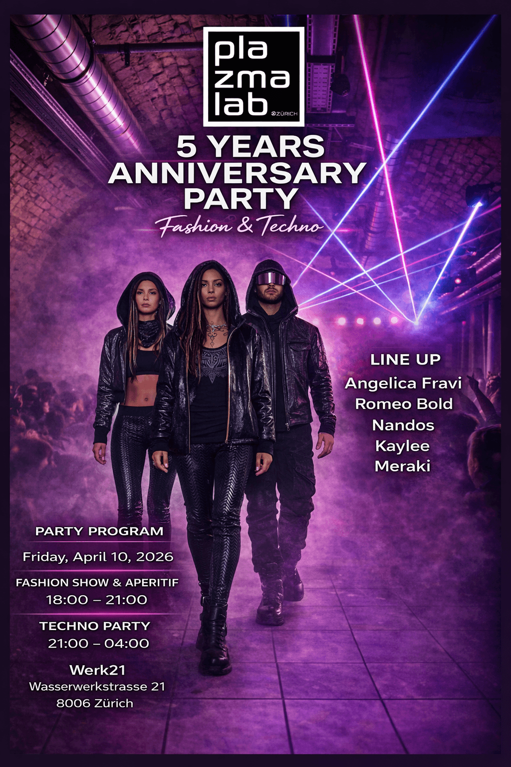 Die Boutique Plazmalab Zürich feiert 5 Jahre Jubileums Party