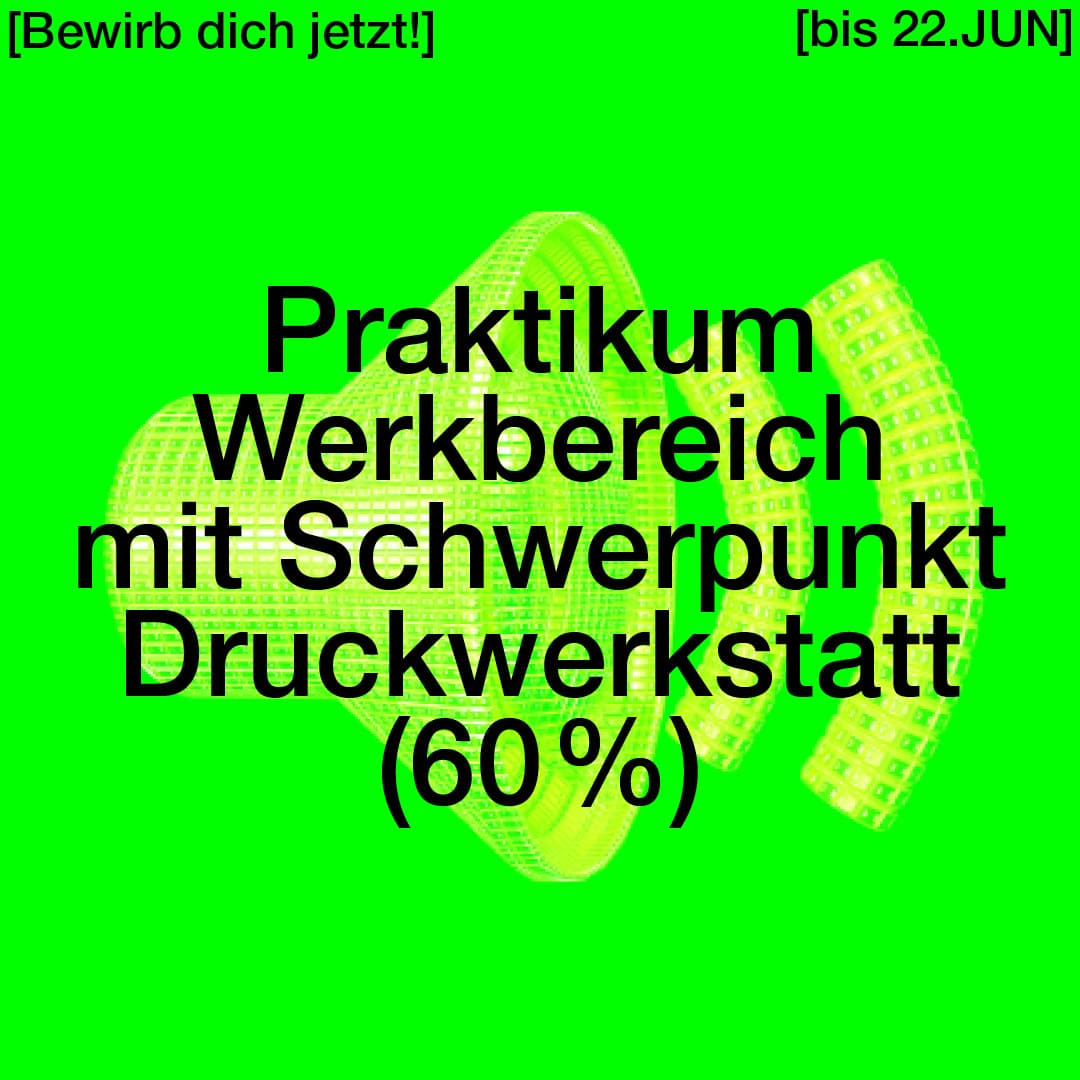 Praktikum Werkbereich mit Schwerpunkt Druckwerkstatt