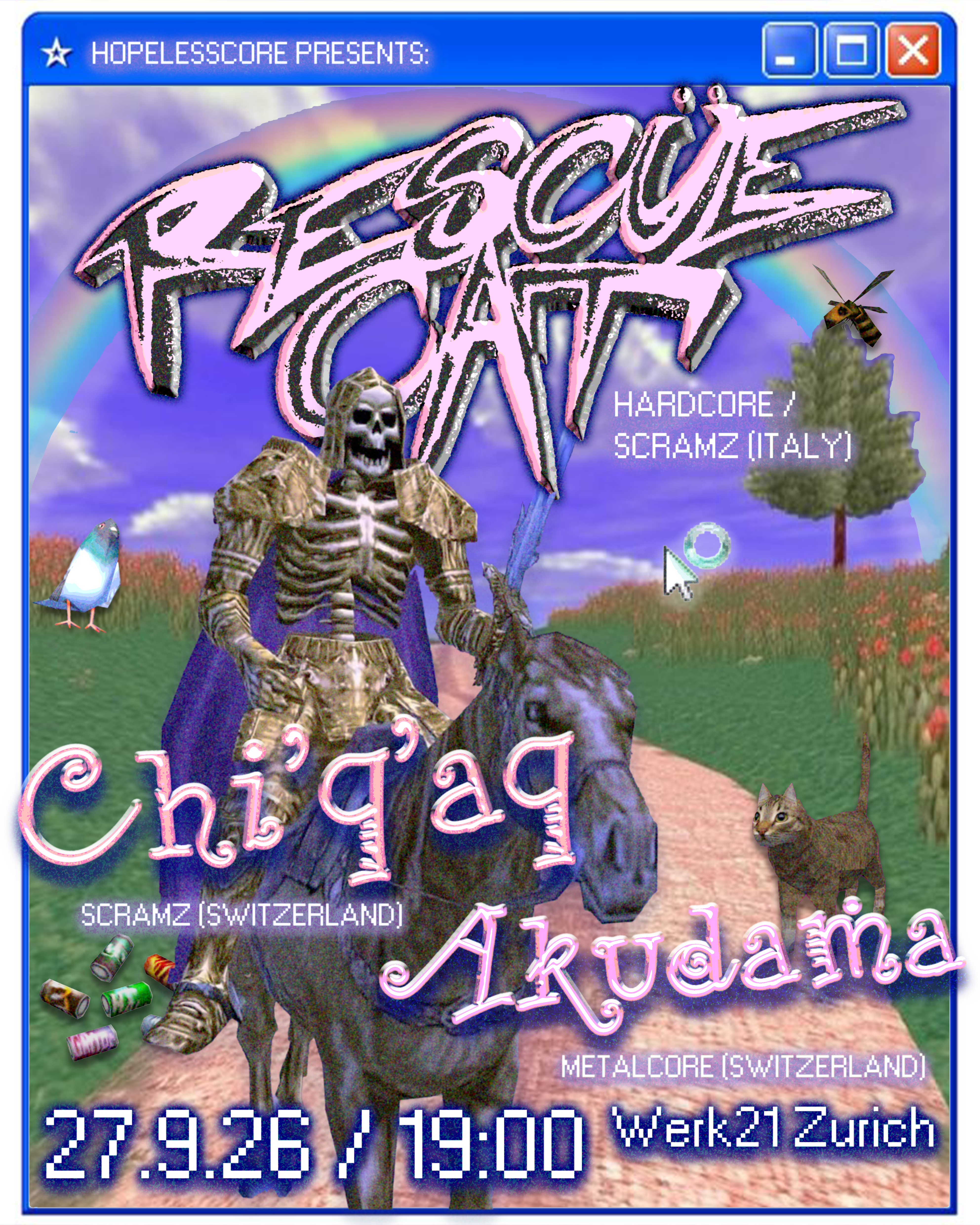 RESCUE CAT (ITA) + CHI'Q'AQ (CH) + AKUDAMA (CH)