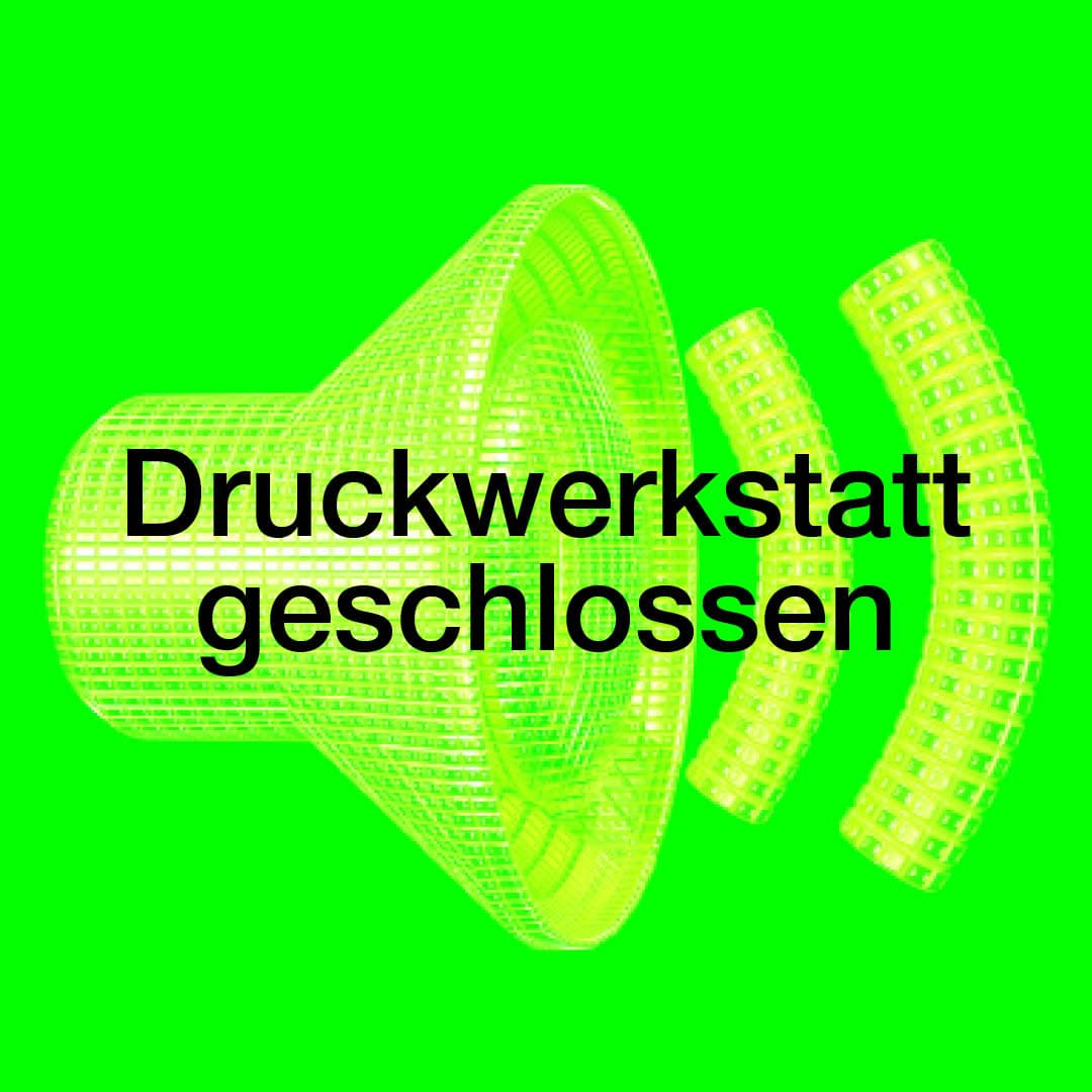 Druckwerkstatt geschlossen