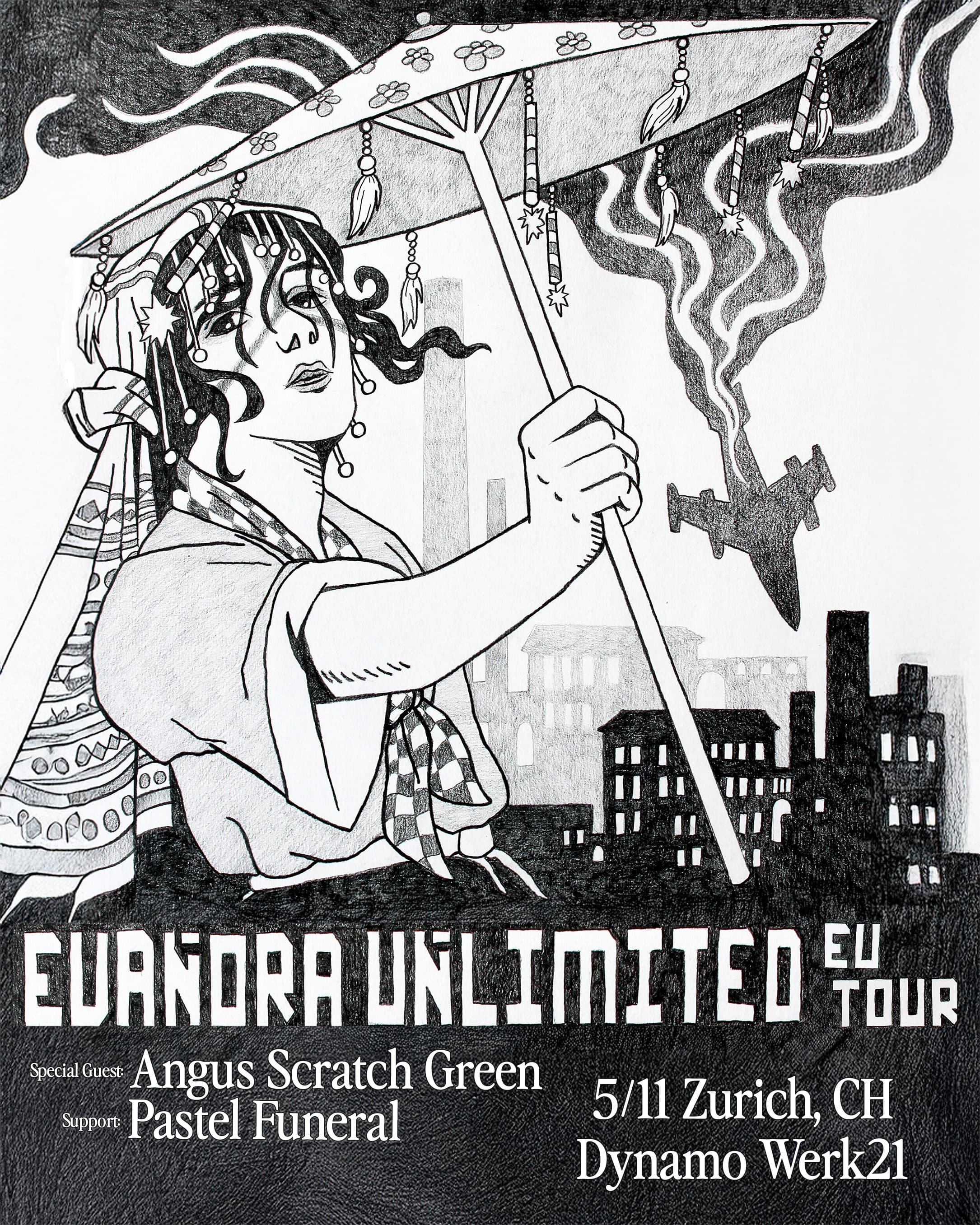 EVANORA UNLIMITED w/ ANGUS SCRATCH GREEN & PASTEL FUNERAL