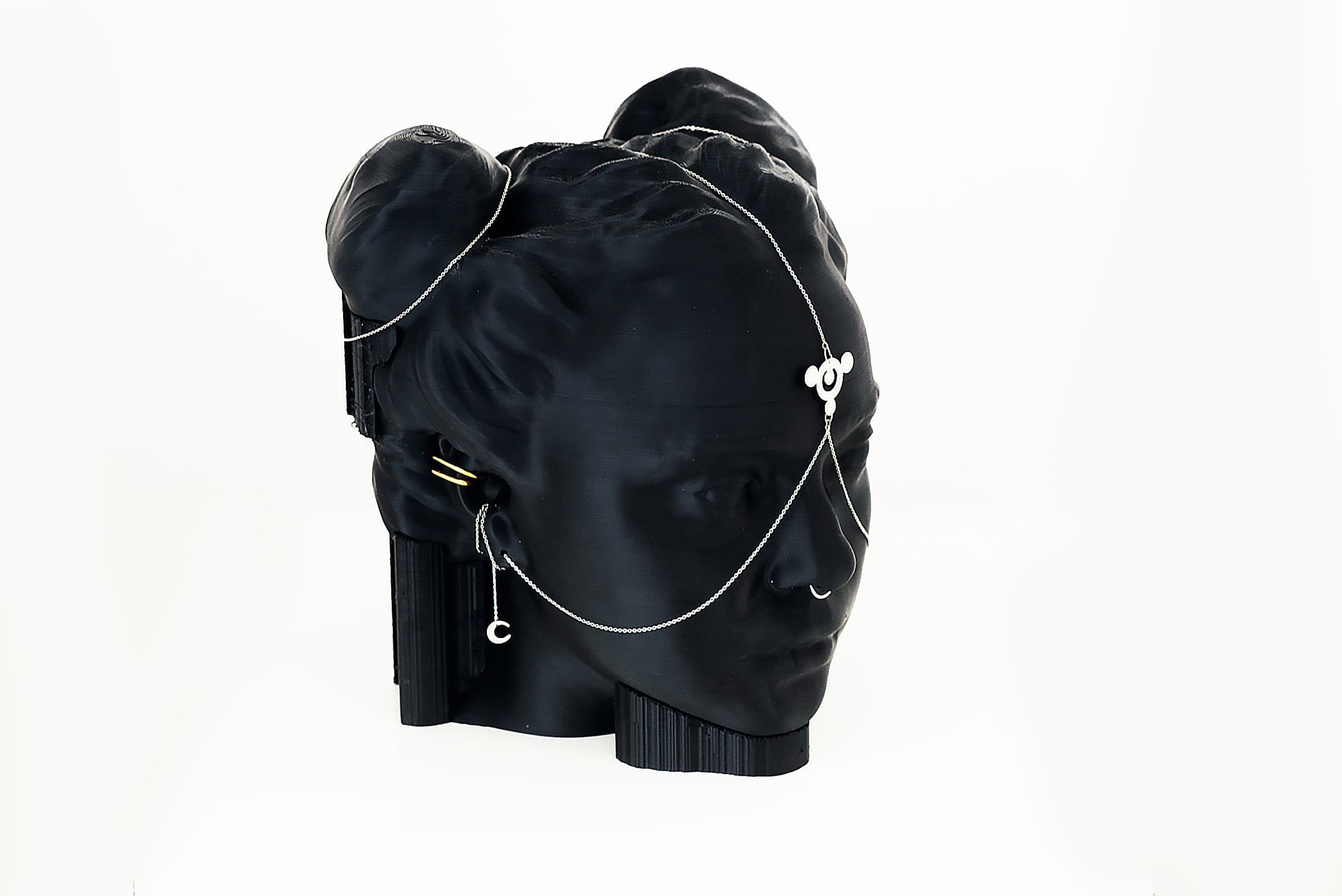 3D Scan, 3D Sculpt, 3D Bio Plastic Print, Silver appliques