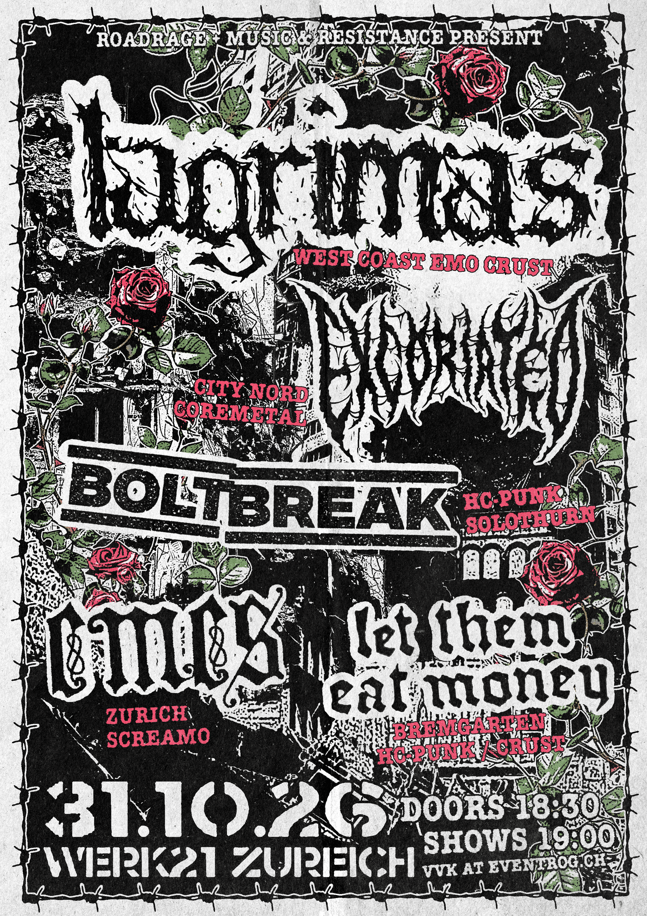 LAGRIMAS (EMO CRUST) + many more Bands